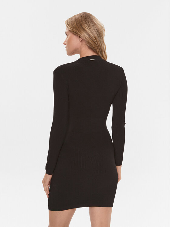 Liu Jo Liu Jo Úpletové šaty MF3381 MA18F Černá Slim Fit