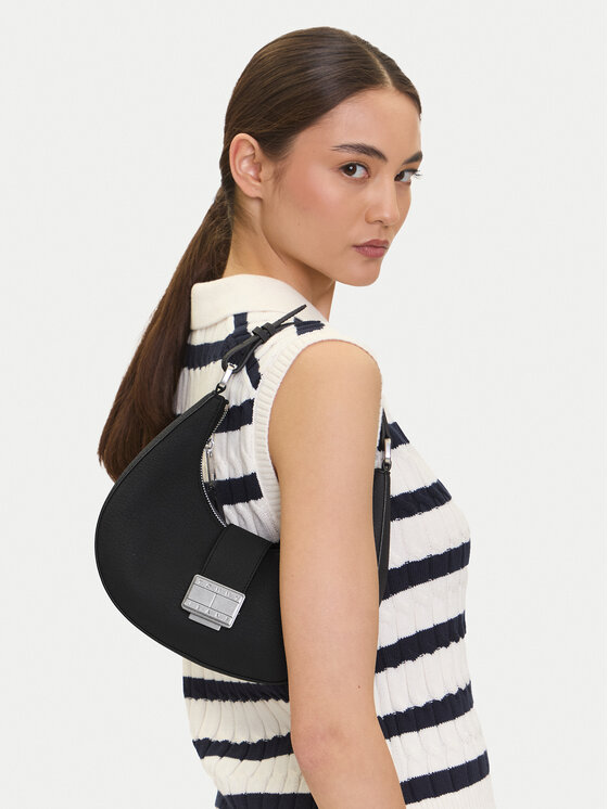 Tommy Jeans Tommy Jeans Τσάντα Tjw Crush Shoulder Bag AW0AW17539 Μαύρο