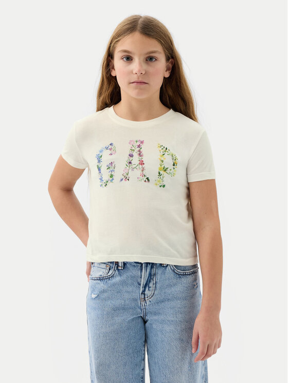 Gap Gap T-krekls 888862 Écru Regular Fit