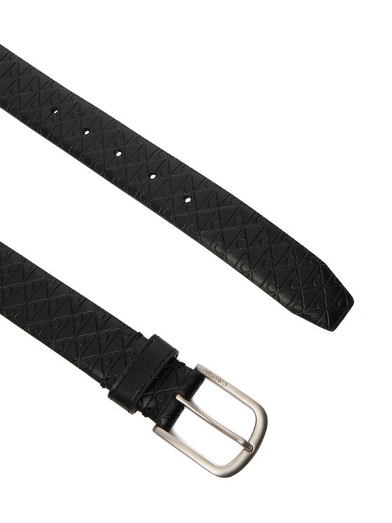 Calvin Klein Calvin Klein Nadrágszíj Casual Pin Buckle Aop 32Mm Fixed LV04D7074G Fekete