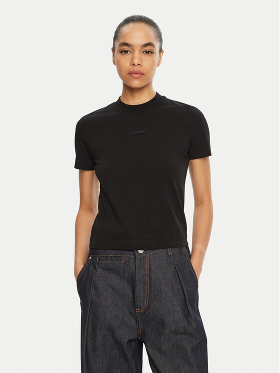 JACQUEMUS JACQUEMUS T-Shirt 24E241JS133 Černá Regular Fit