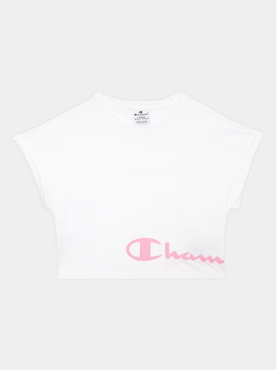 Champion Champion Komplet t-shirt i spodenki 404624 Biały Regular Fit