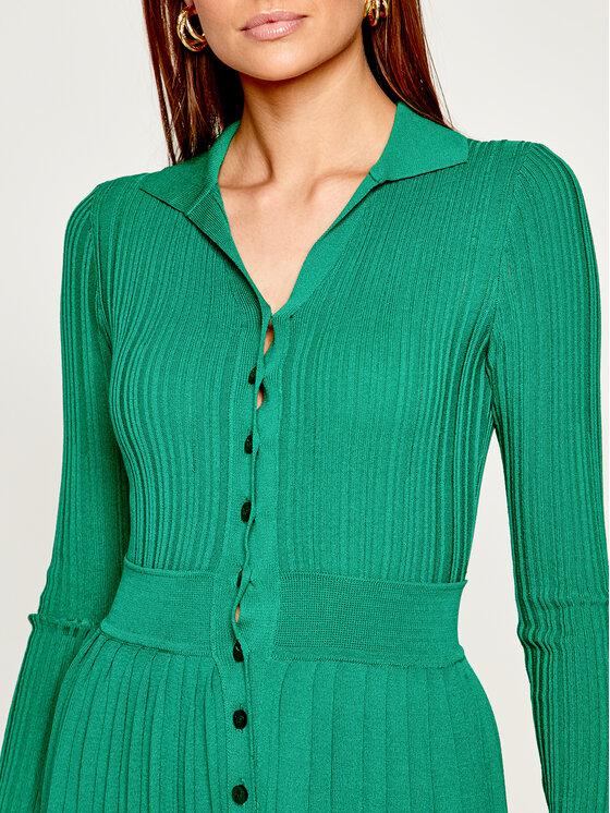PINKO Pinko Trikotažinė suknelė Kylie PE 20 PRR 1N12RU Y6HK Žalia Regular Fit