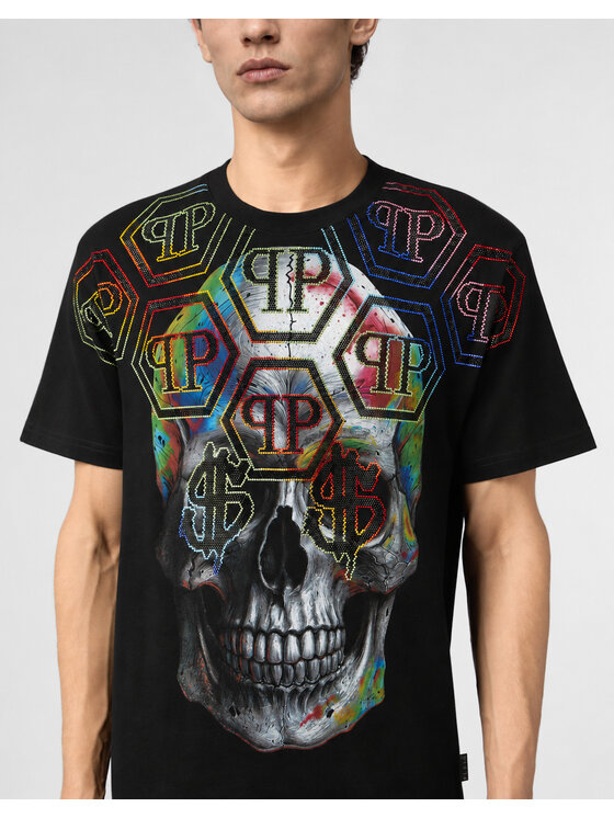 PHILIPP PLEIN PHILIPP PLEIN Tričko 31100 Čierna Regular Fit