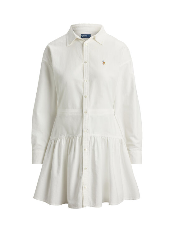 Polo Ralph Lauren Polo Ralph Lauren Rochie tip cămașă 211B22755002 Alb Regular Fit