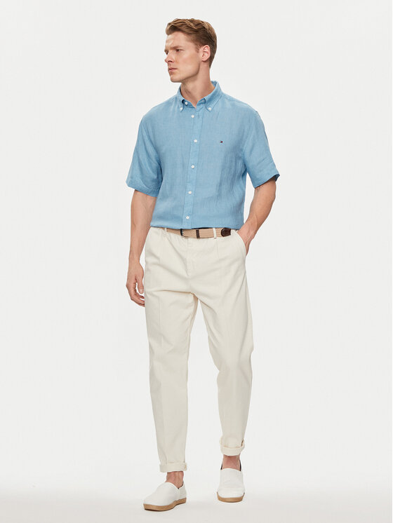 Tommy Hilfiger Tommy Hilfiger Сорочка MW0MW35207 Голубий Regular Fit