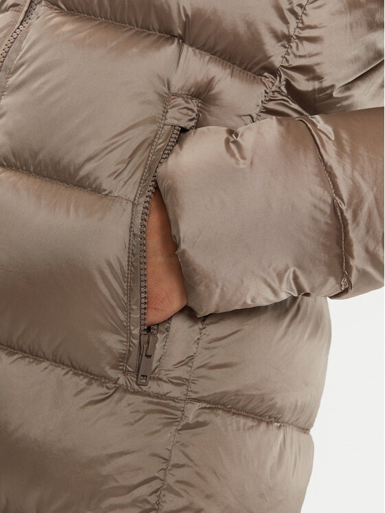 Bomboogie Bomboogie Пухено яке CW636LTDLC4 Кафяв Regular Fit