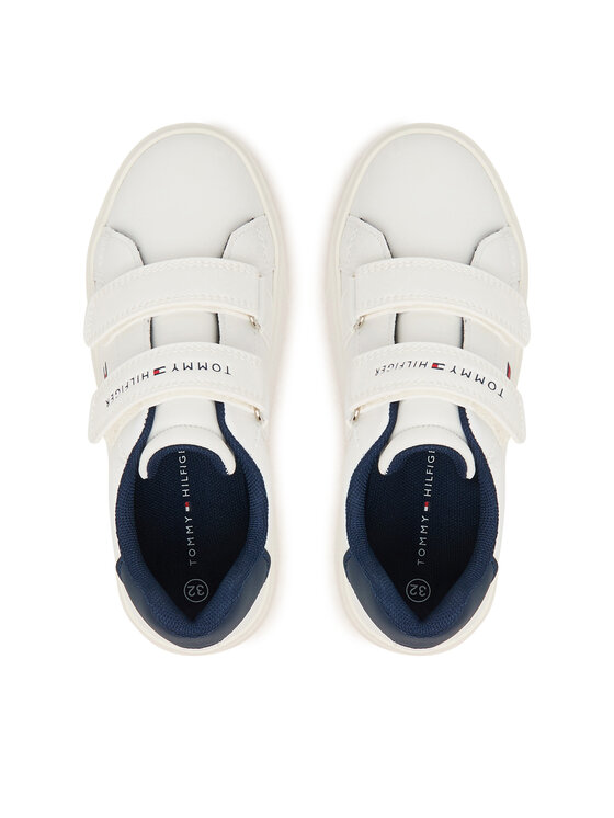 Tommy Hilfiger Tommy Hilfiger Sneakersy Low Cut Velcro Sneaker T1X9-35216-1355 S Biały