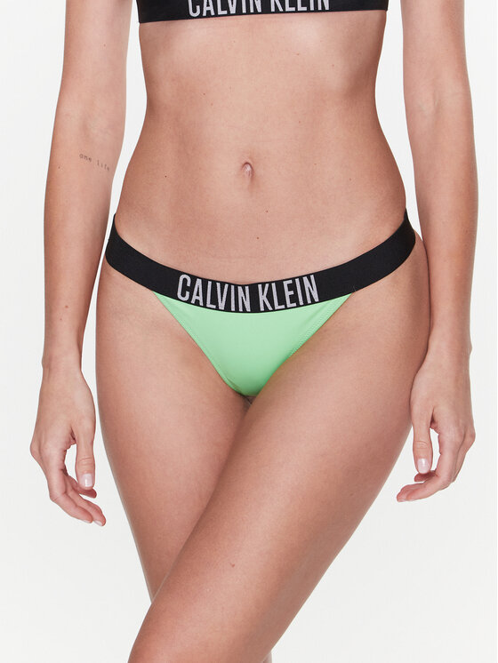 Calvin Klein Swimwear Bikini apakšdaļa KW0KW01984 Zaļš