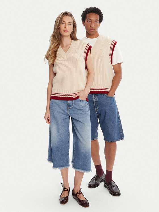 AMI PARIS AMI PARIS Светр UKS768.KN0068 Бежевий Regular Fit