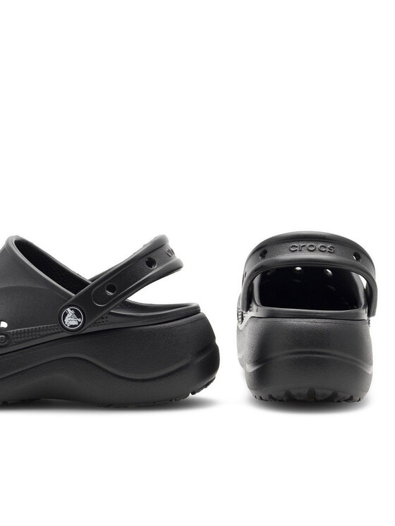 Crocs Crocs Klapki BAYA PLATFORM CLOG 208186-001 Czarny
