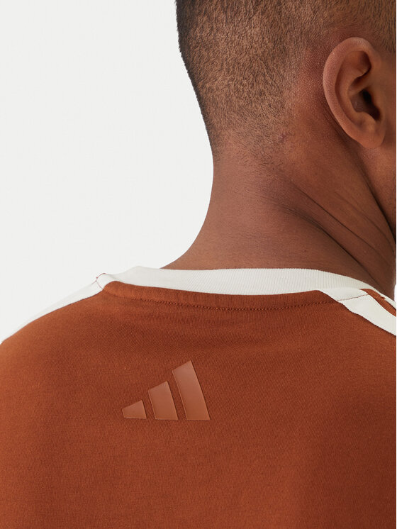 adidas adidas Majica Lux Coffee Cafe Cup Graphic JZ5070 Rjava Loose Fit