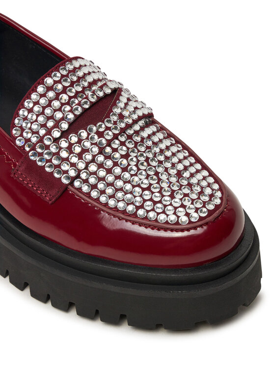 Steve Madden Steve Madden Loaferice Longhaul SM11003448 Tamnocrvena