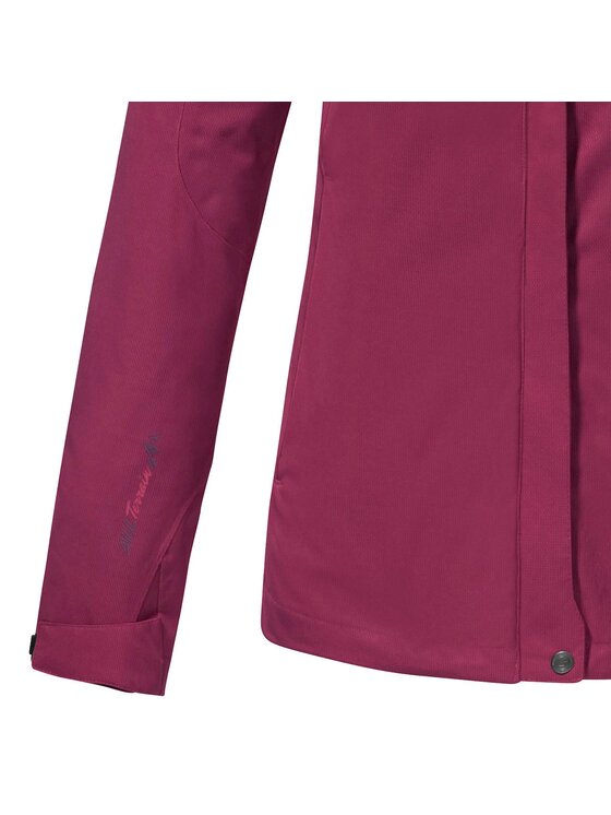 KILLTEC KILLTEC Kurtka przeciwdeszczowa 38383/424 Bordowy Regular Fit
