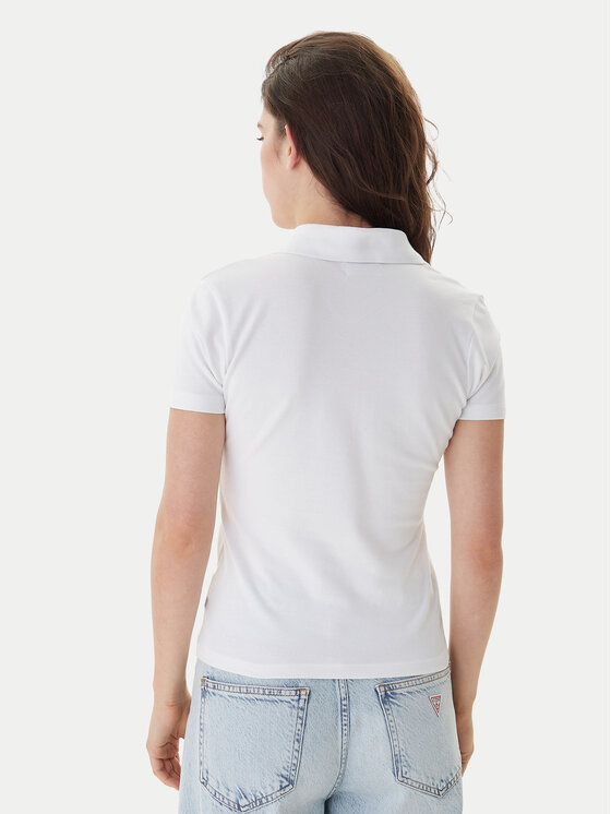 Guess Jeans Guess Jeans Polokošeľa W5GP73 KCYR1 Biela Regular Fit