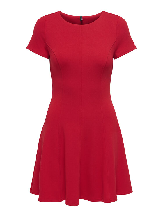 ONLY ONLY Kleid für den Alltag Kenya 15370506 Rot Regular Fit
