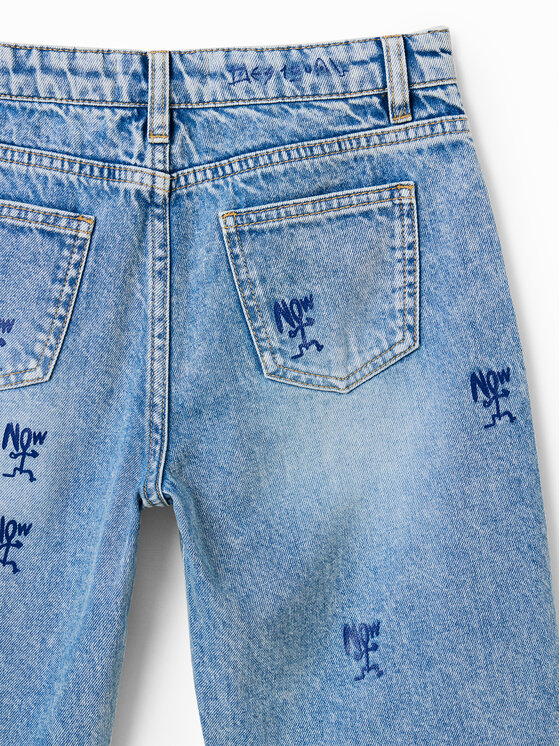 Desigual Desigual Szorty jeansowe 23SBDD01 Niebieski Regular Fit