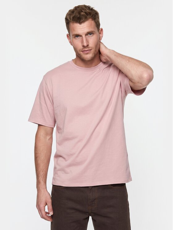 BASICLO BASICLO T-Shirt W-2031-0919 Różowy Oversize