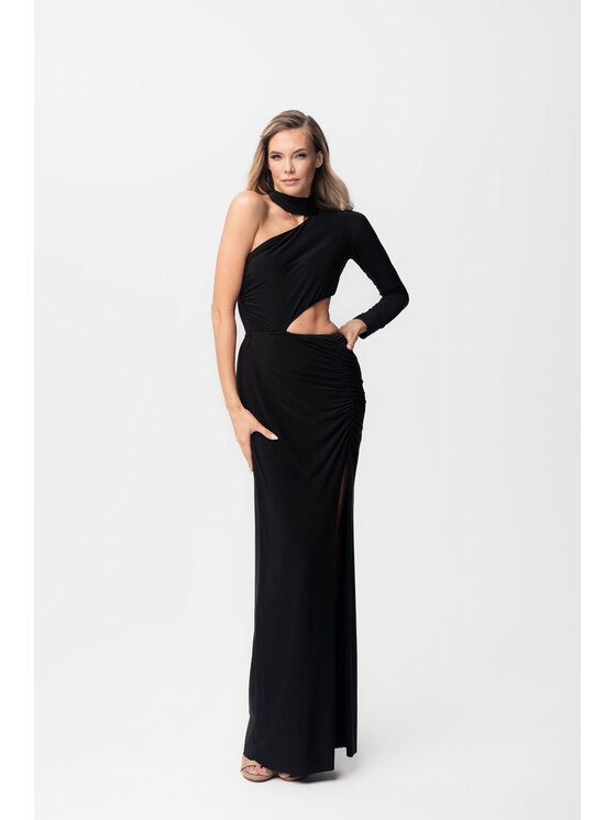 Aurora Aurora Večerní šaty Alia Černá Feminine Fit