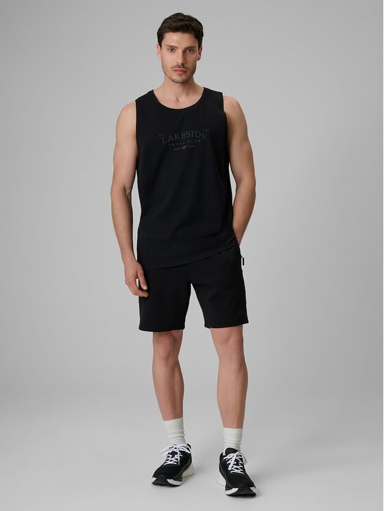 4F 4F Pantaloncini sportivi 4FRSS26TSHOM0930-20S Nero Regular Fit