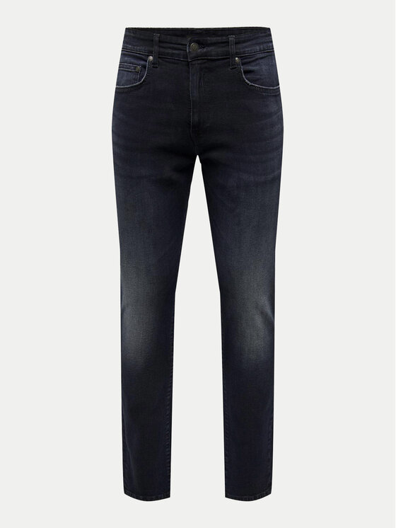 Only & Sons Only & Sons Traperice Loom 22026921 Tamnoplava Slim Fit