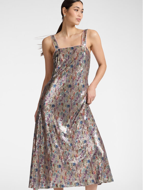 Elena Mirò Elena Mirò Abito da cocktail 7078P000288N001 Grigio A-Line Fit