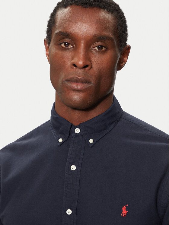 Polo Ralph Lauren Polo Ralph Lauren Koszula Bsr 710723610 Granatowy Slim Fit