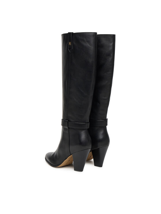 Tommy Hilfiger Tommy Hilfiger Zimske čizme T-Strap Pointy FW0FW08982 Crna