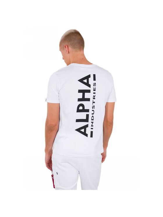 Alpha Industries Alpha Industries Tričko AI.128507-09-S Biela Basic Fit