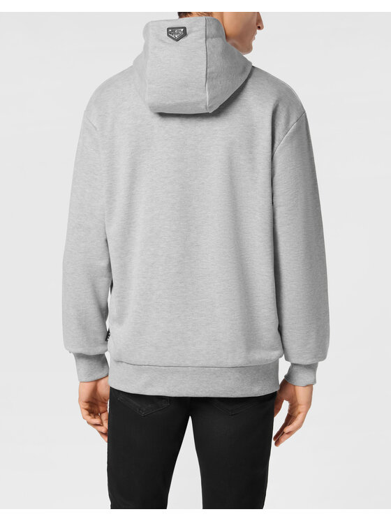 PHILIPP PLEIN PHILIPP PLEIN Mikina 9587 Sivá Regular Fit