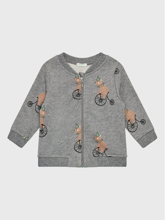 United Colors Of Benetton Bluză 3P4BA500A Gri Regular Fit