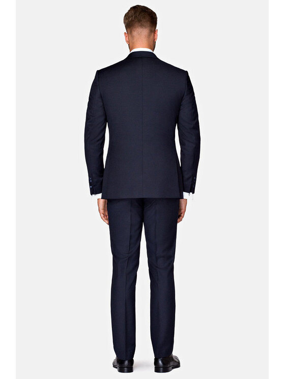 Lancerto Lancerto Marynarka Lincoln Granatowy Slim Fit