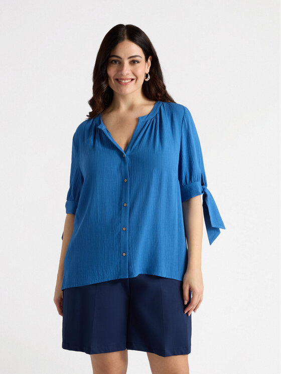 Fiorella Rubino Fiorella Rubino Camicia 5073T001308N024 Blu Regular Fit