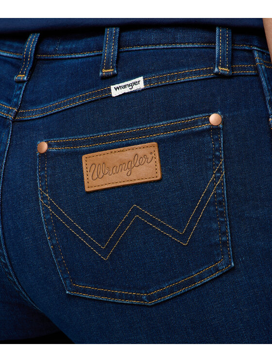 Wrangler Wrangler Jeansy 112371151 Granatowy Slim Fit