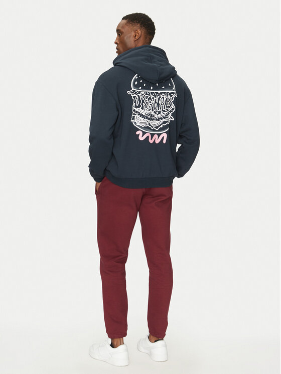adidas adidas Bluza Q12 Street Burger JN5694 Granatowy Loose Fit