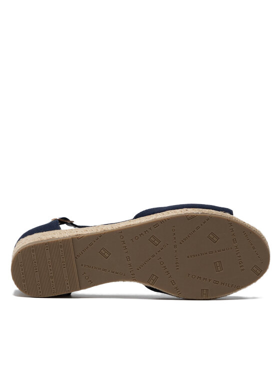 Tommy Hilfiger Tommy Hilfiger Espadryle Rope Wedge Sandal T3A7-32185-0048 M Granatowy