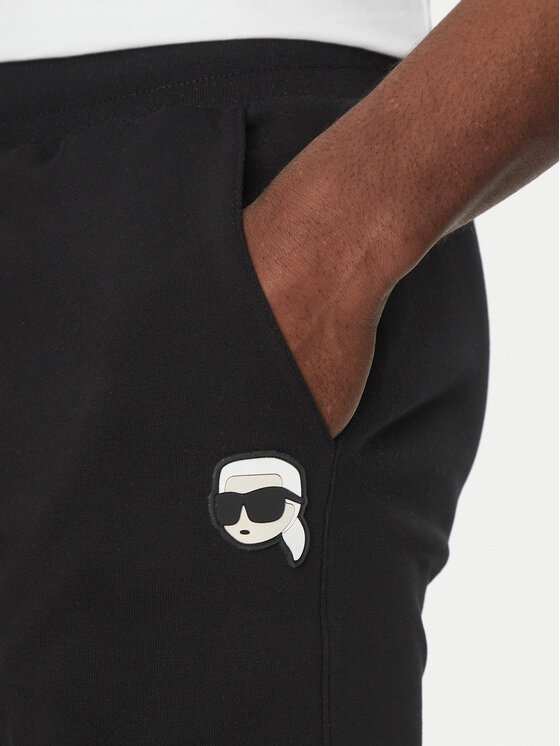 KARL LAGERFELD KARL LAGERFELD Sportske kratke hlače 705014 552900 Crna Regular Fit