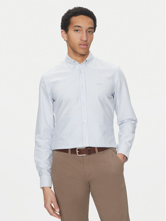 BOSS BOSS Cămașă Roan 50520275 Albastru celest Slim Fit