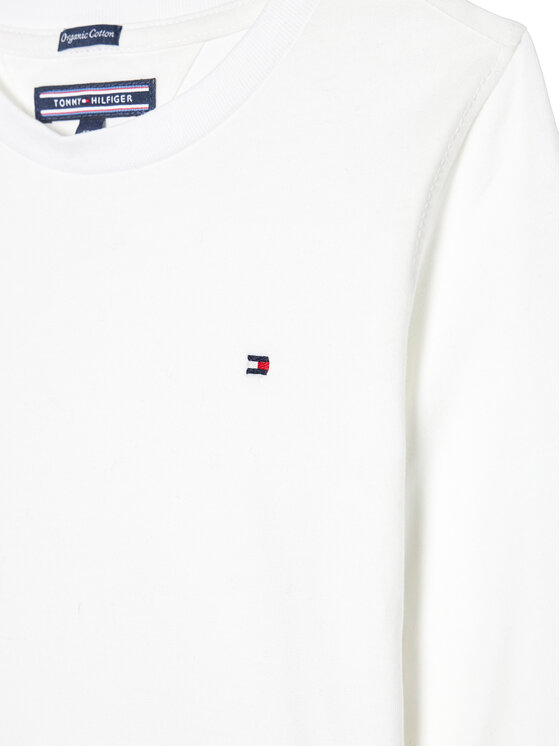 Tommy Hilfiger Tommy Hilfiger Majica Boys Basic Cn Knit L KB0KB04141 Bijela Regular Fit