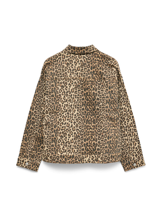 Vero Moda Vero Moda Jeansová bunda Tessa 10329961 Hnědá Oversize