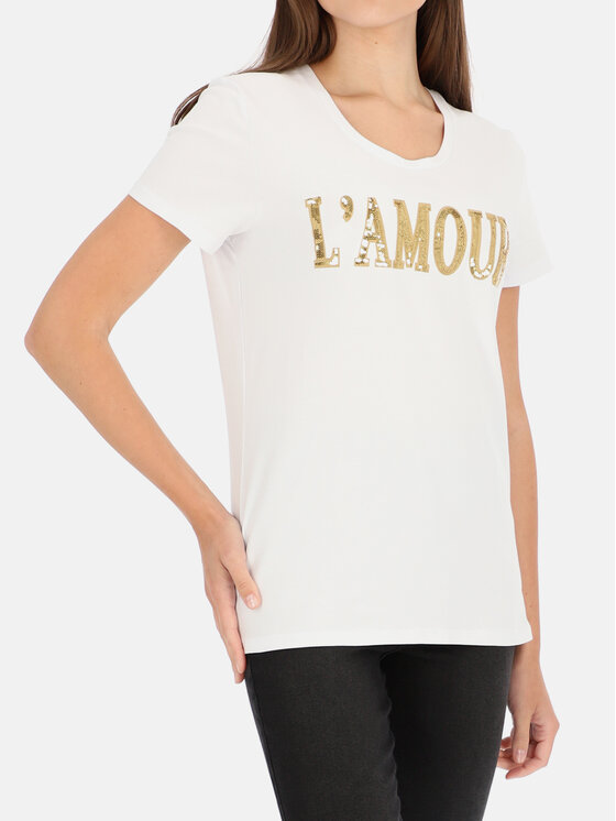 L’AF L’AF T-Shirt Lyric Biały Regular Fit