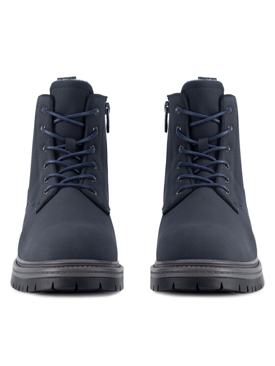 Lanetti Lanetti Schnürschuhe MYL8513-3 Dunkelblau
