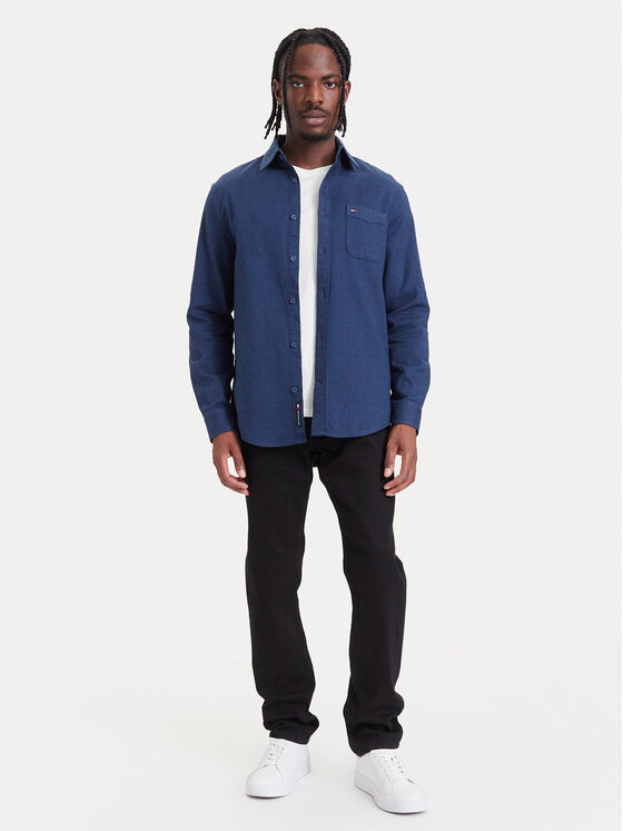 Tommy Jeans Tommy Jeans Риза DM0DM23529 Тъмносин Regular Fit