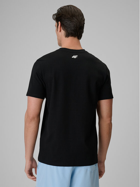 4F 4F T-Shirt SUMMER CODE Czarny Regular Fit