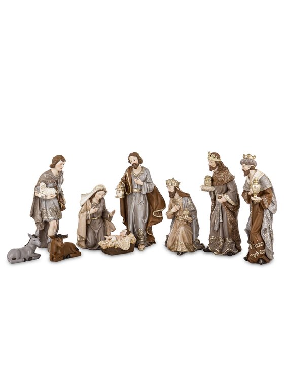 MIAhome MIAhome Figurka szopka NATALE 6 postaci, 26x69x23 cm Kolorowy