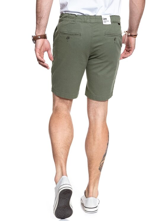 Lee Lee Pantaloncini di tessuto DRAWSTRING SHORT Beige Slim Fit