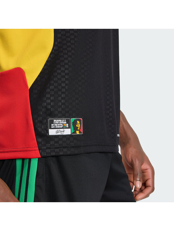 adidas adidas Koszulka techniczna Jamaica 26 x Bob Marley Tiro Training Jersey Czarny Slim Fit