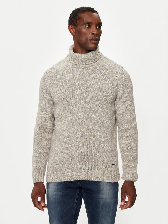 JOOP! Pull Ã  col roulÃ© 17 JK-27Valtino 30043452 Beige Modern Fit