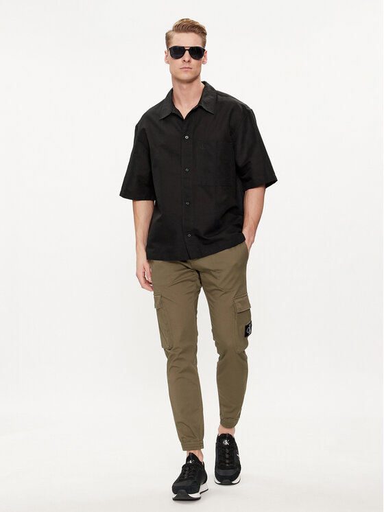 Calvin Klein Jeans Calvin Klein Jeans Πουκάμισο J30J325173 Μαύρο Relaxed Fit
