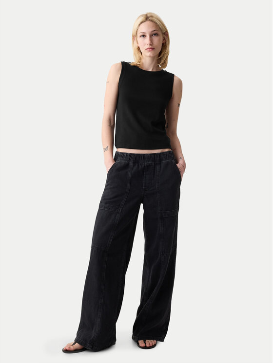 Gap Gap Top 540735-01 Nero Slim Fit